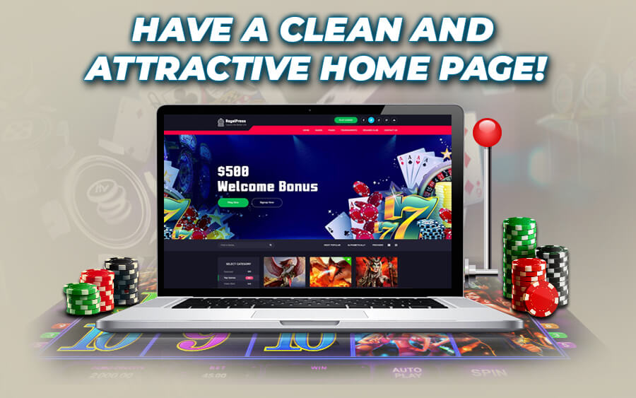 Have a clean and attractive Online Casino Website - GamingSoft News